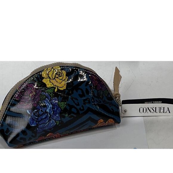 Consuela Cosmetic Floral Pouch Women's EUC - Picture 1 of 7